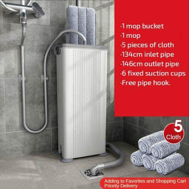 Easy Clean Ingen Håndtørk Fuktig Lat Moppe | Skanto