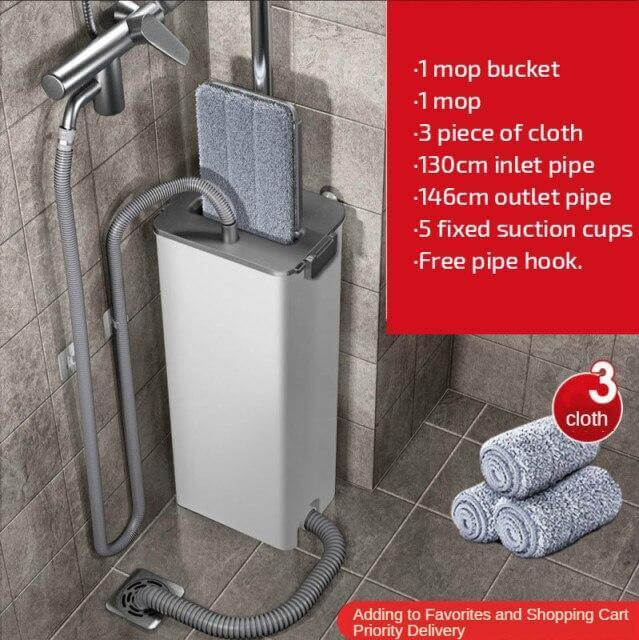 Easy Clean Ingen Håndtørk Fuktig Lat Moppe | Skanto