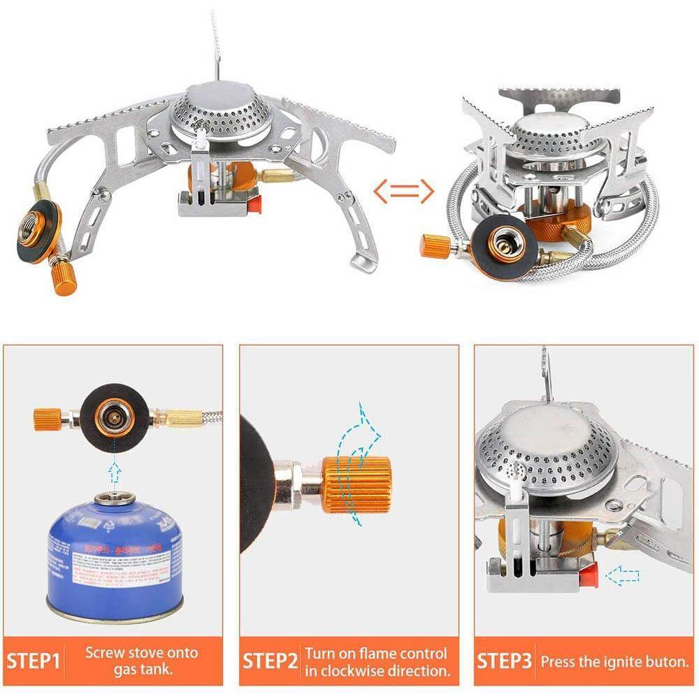 Spider X Camping Stove Set med kokeutstyr | Skanto