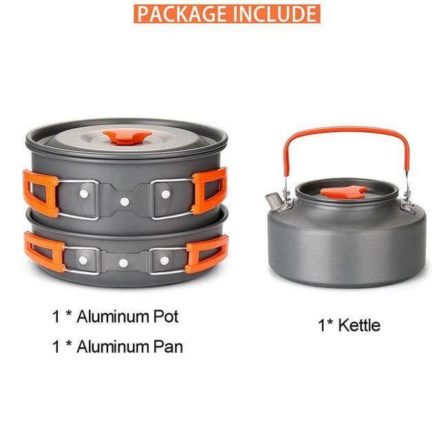 Spider X Camping Stove Set med Kjøkkenutstyr | Skanto