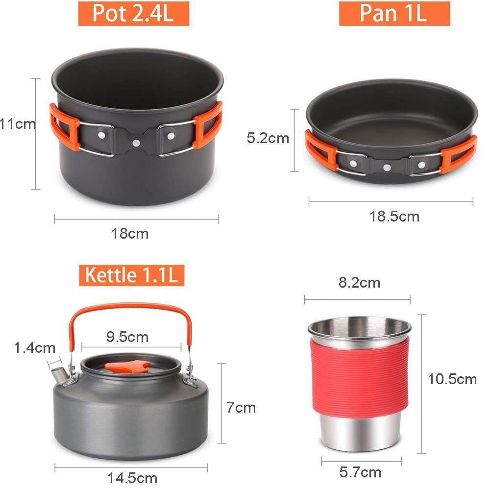 Spider X Camping Stove Set med kokeutstyr | Skanto