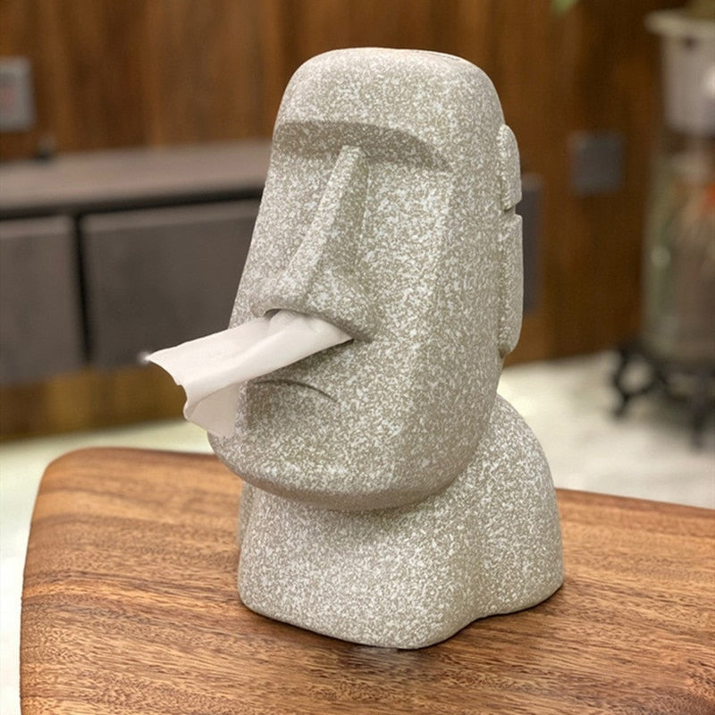 Stein Statue Tissue Box | Skanto