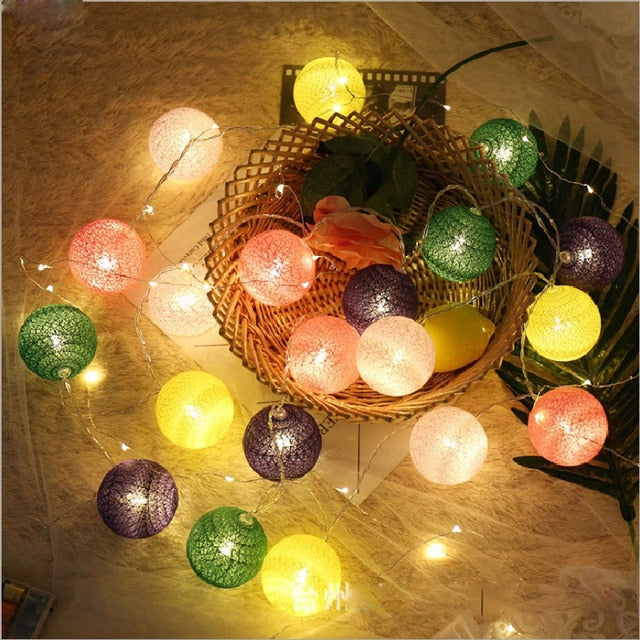 Skanto | LED Bomull Ball Lysstyrker