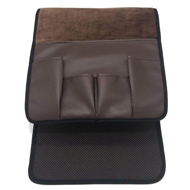 Skanto | Non-slip 5 lomme lær armlene stol organiser