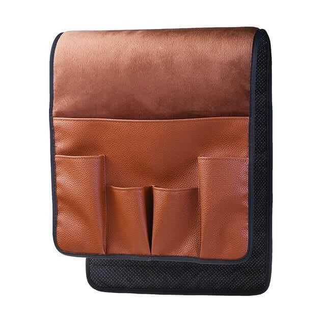 Skanto | Non-slip 5 lomme lær armlene stol organiser