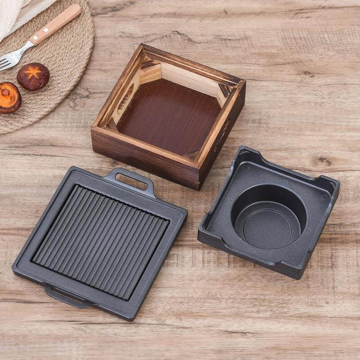 Røykfri Bærbar Japansk Ikke-Klebende BBQ Grill | Skanto