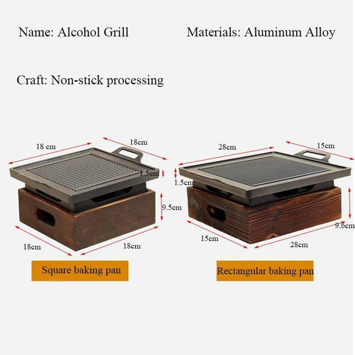 Røykfri Bærbar Japansk Ikke-Klebende BBQ Grill | Skanto