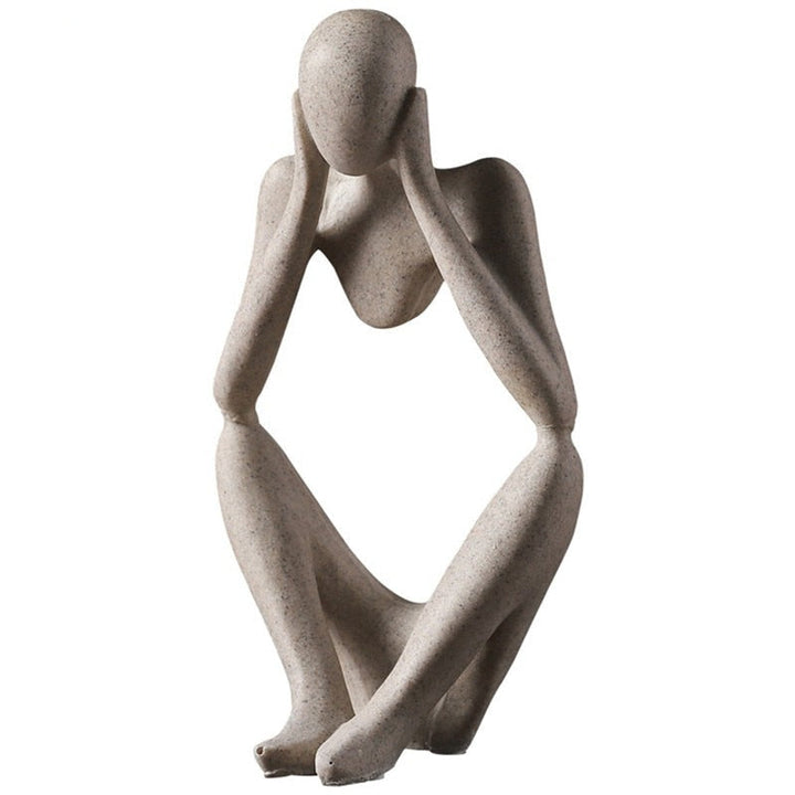 Nordic Abstrakt Unik Tenker Figurine Hjem Decor | Skanto
