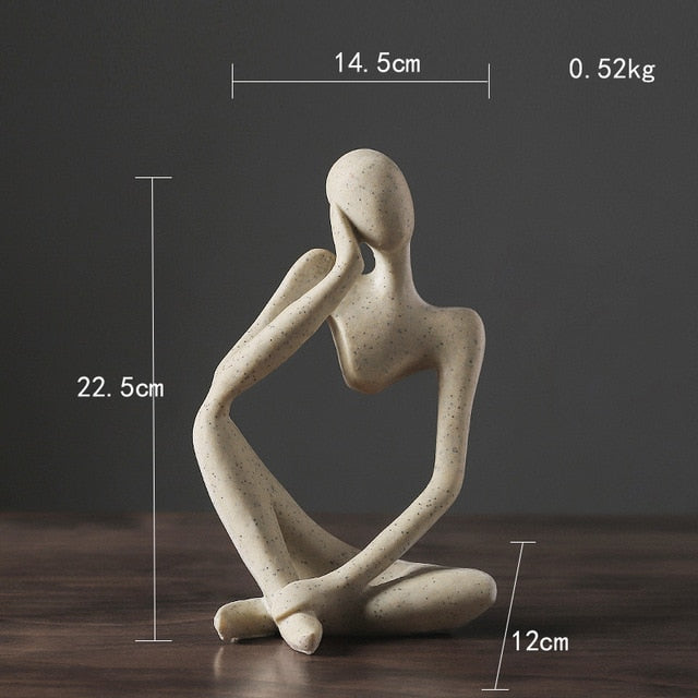 Nordic Abstract Unique Thinker Figurine Home Decor | Skanto