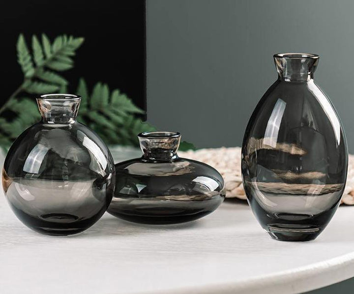 Skanto | TrioVase Glassvase Sett | Stilig Design | Perfekt Dekorasjon | Tilgjengelig i forskjellige farger