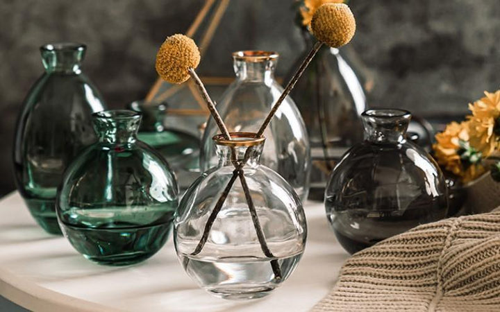 Skanto | TrioVase Glassvase Sett | Stilig Design | Perfekt Dekorasjon | Tilgjengelig i forskjellige farger