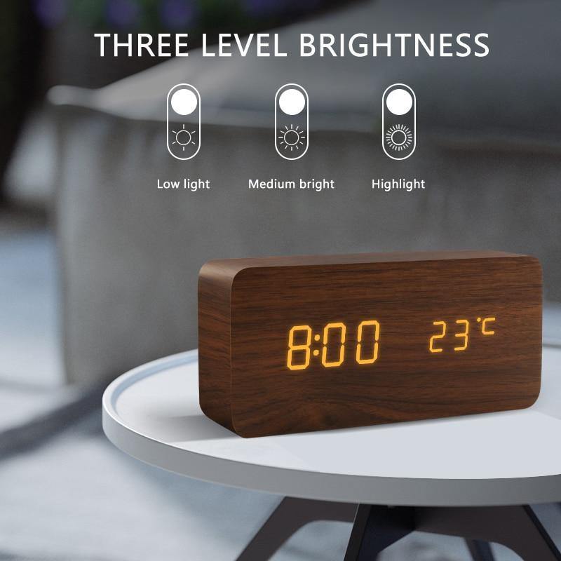 Skanto | LED vekkerklokke i tre kubusform