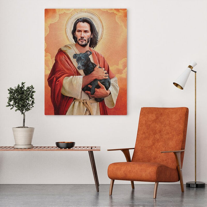 Meme Keanu Reeves - Lerret Veggkunst Maleri