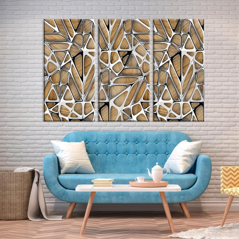 Abstract Wood | Canvas Wall Art Painting | Skanto