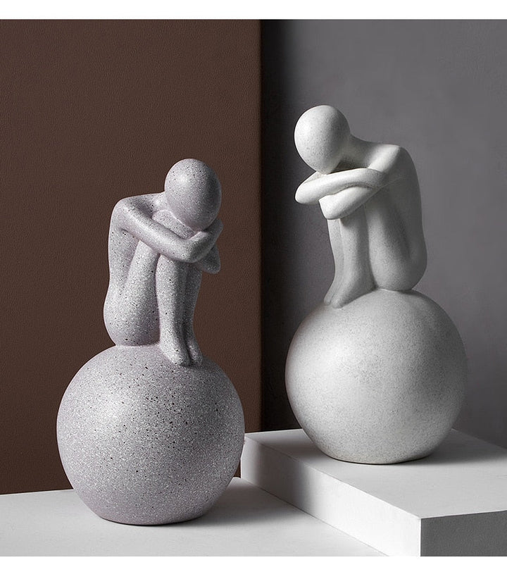 Nordic Abstract Thinker Harpiks Statue Skulptur | Skanto