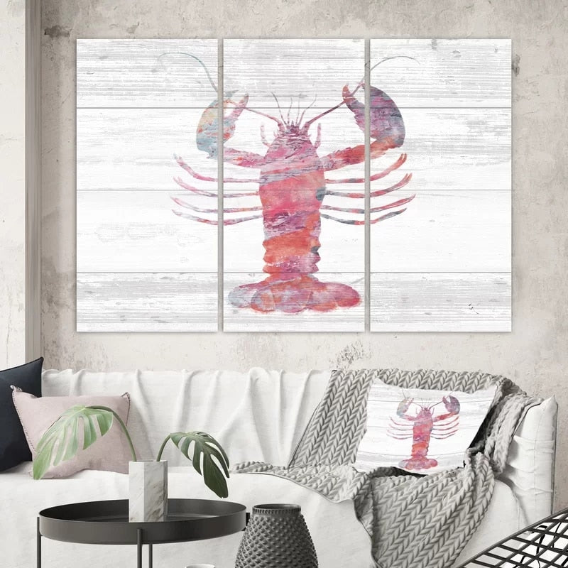 Marine Life Hummer - Lerret Veggkunst Maleri