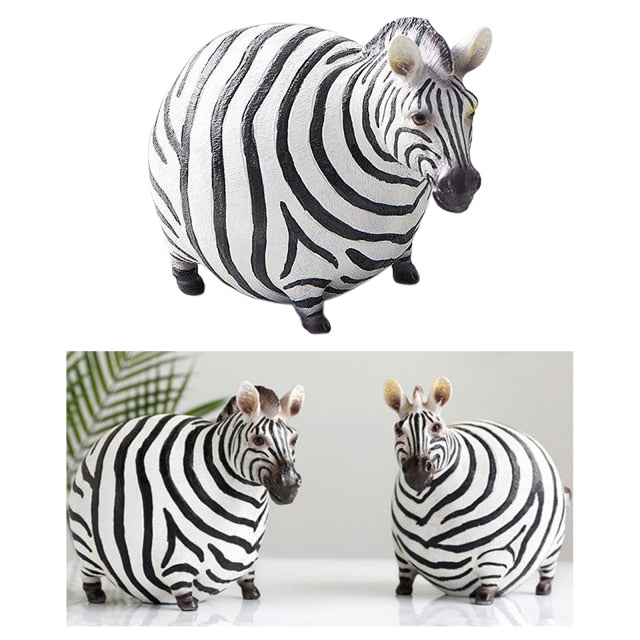 Moderne Søte Zebra Harpiks Figurer | Skanto