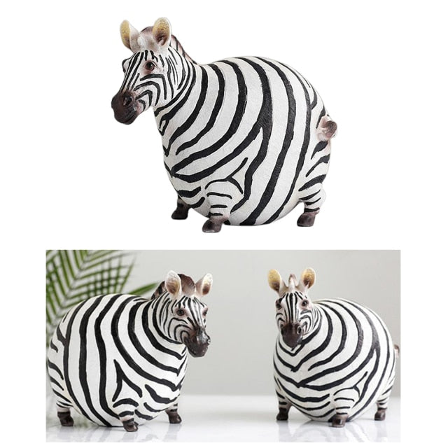 Moderne Søte Zebra Harpiks Figurer | Skanto