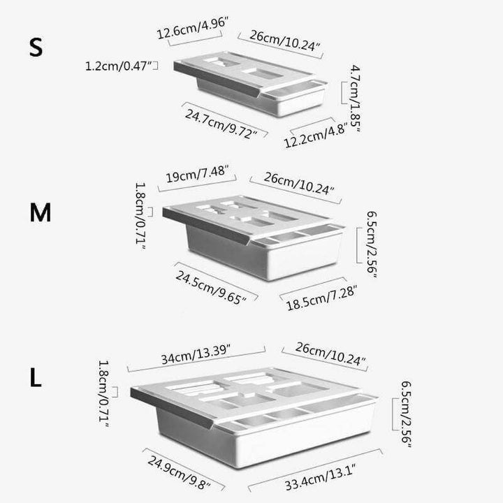 Skanto | Limt underbenk skuffeorganisator