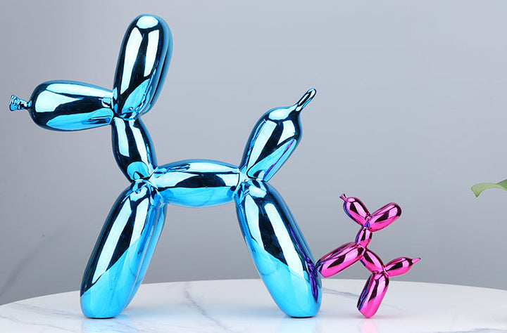 Nordic Resin Balloon Dog Figurer | Skanto