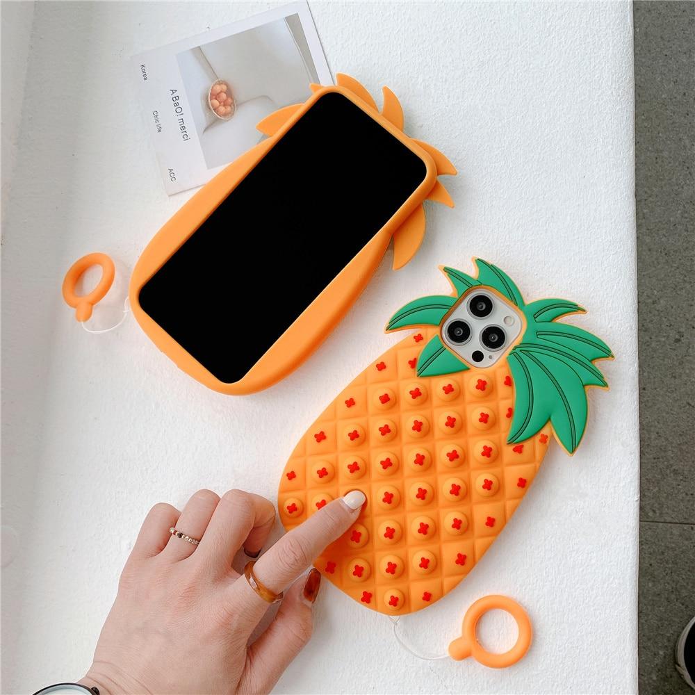 Pineapple Pop It iPhone-deksel | Skanto