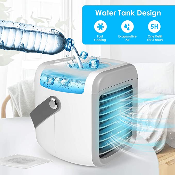 Skanto | Mini luftkjøler med rask ventilasjon, USB-oppladbar