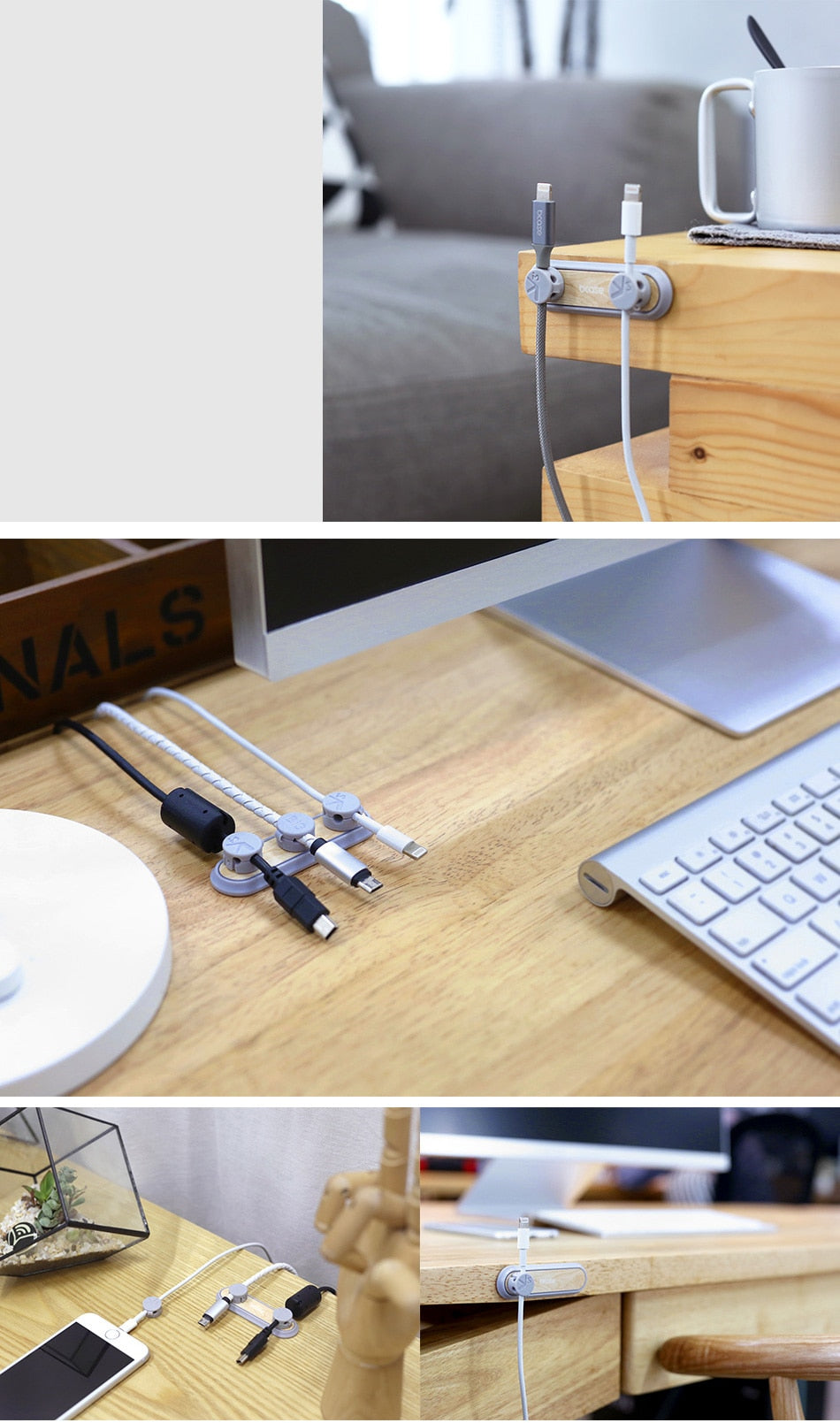 Magnetisk Enkel Kabelorganisator Holder | Skanto