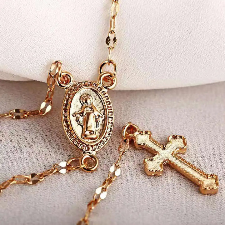 Skanto | Spirituell Rosary Halskjede – Stilfull Tro Smykke for Enhver Anledning