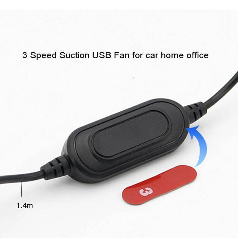 Universell justerbar USB dobbel vifte | Skanto