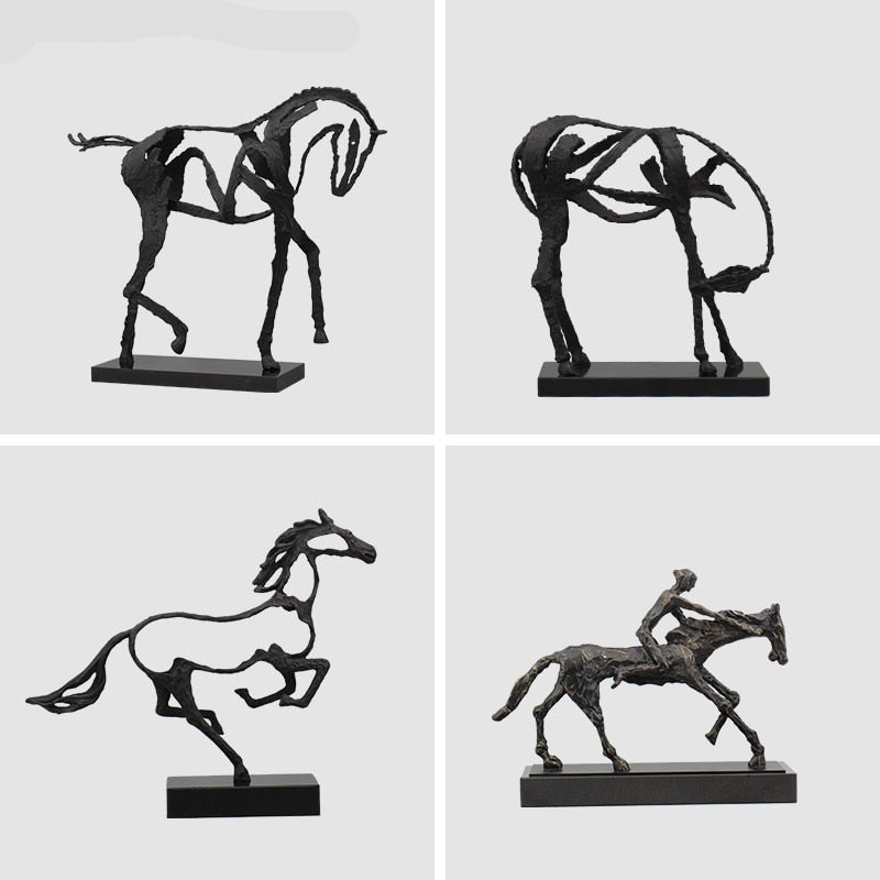 Skanto | Minimalist Abstrakt Hest Skulptur Kunst Figurine