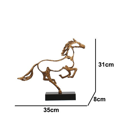 Skanto | Minimalist Abstrakt Hest Skulptur Kunst Figurine