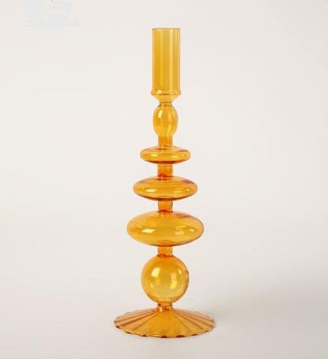 Moderne Glass Kandelaber-Orange | Skanto