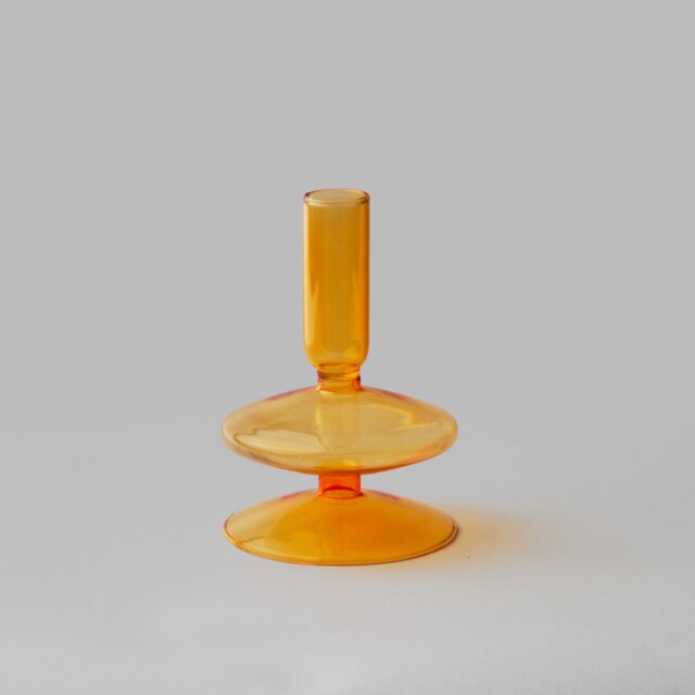 Moderne Glass Kandelaber-Orange | Skanto