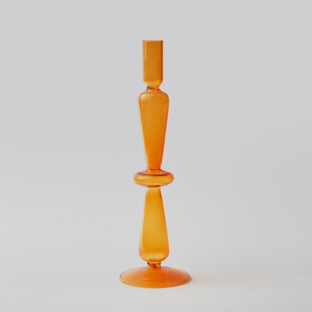 Moderne Glass Kandelaber-Orange | Skanto