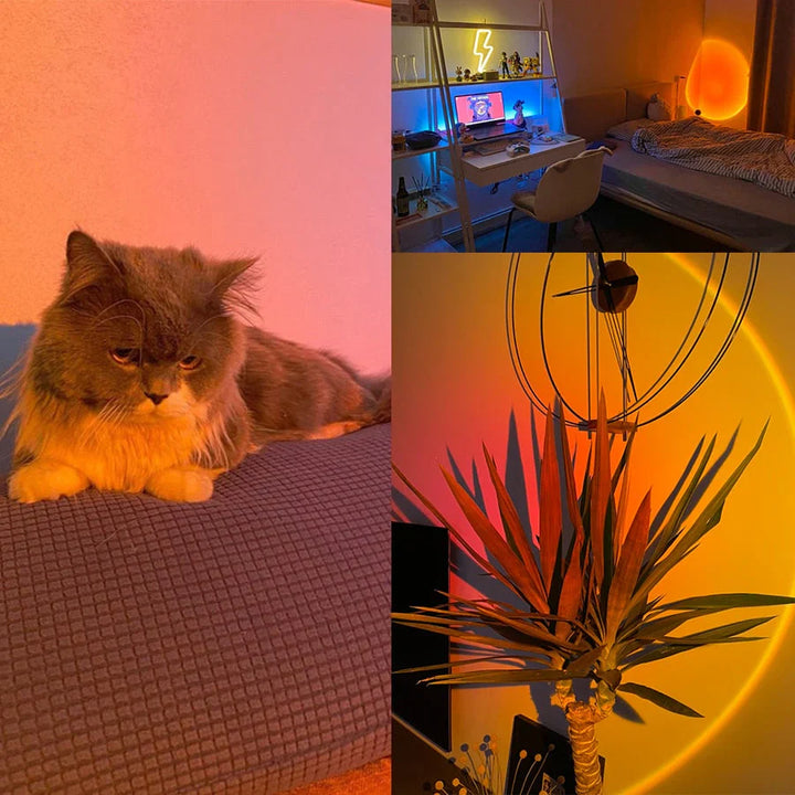 Sunset lampe med 4 farger - GlowSphere | Skanto
