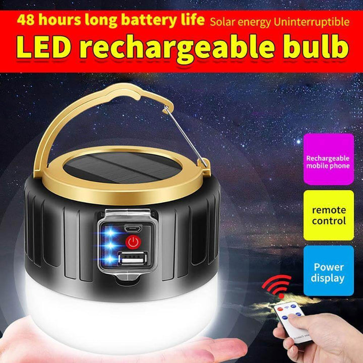 Utendørs vanntett solcelledrevet camping LED-lampe | Skanto