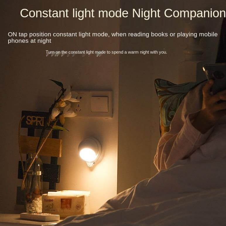 360 Grad Roterende Vanndråpe Kroppssensor Oppladbar Lampe | Skanto