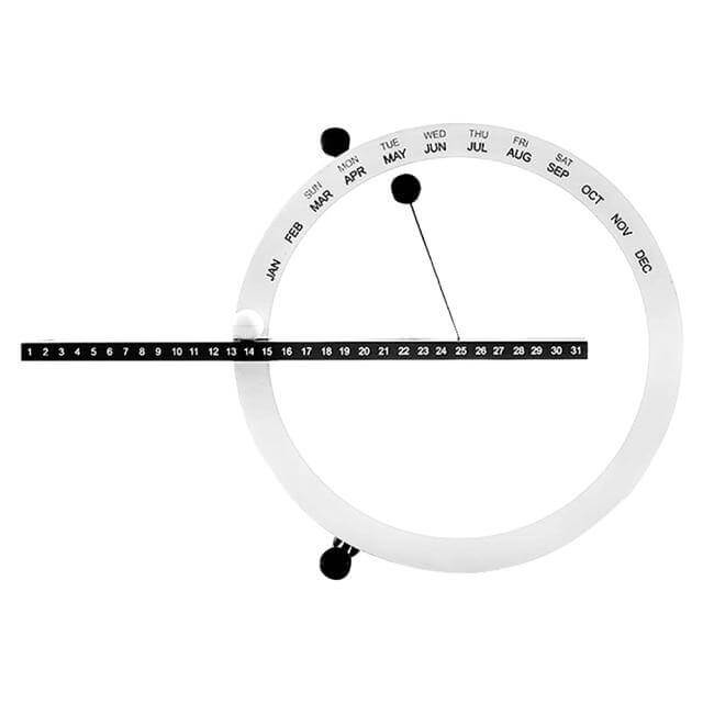 Flip Magnetisk Håndholdt Daglig Skrivebordskalender | Skanto