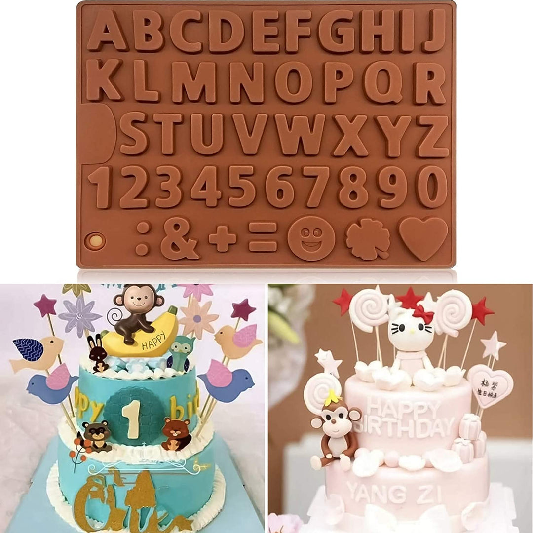 Skanto | 3D Alfabet Silikon DIY Sjokoladeform