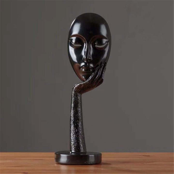 Moderne Abstrakt Menneske Ansikt Kunst Statue | Skanto