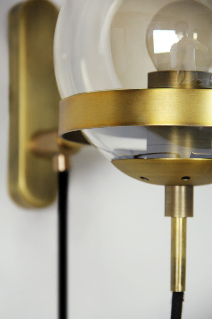 Elegant Retro Vegg Glass Ball Lampe | Skanto
