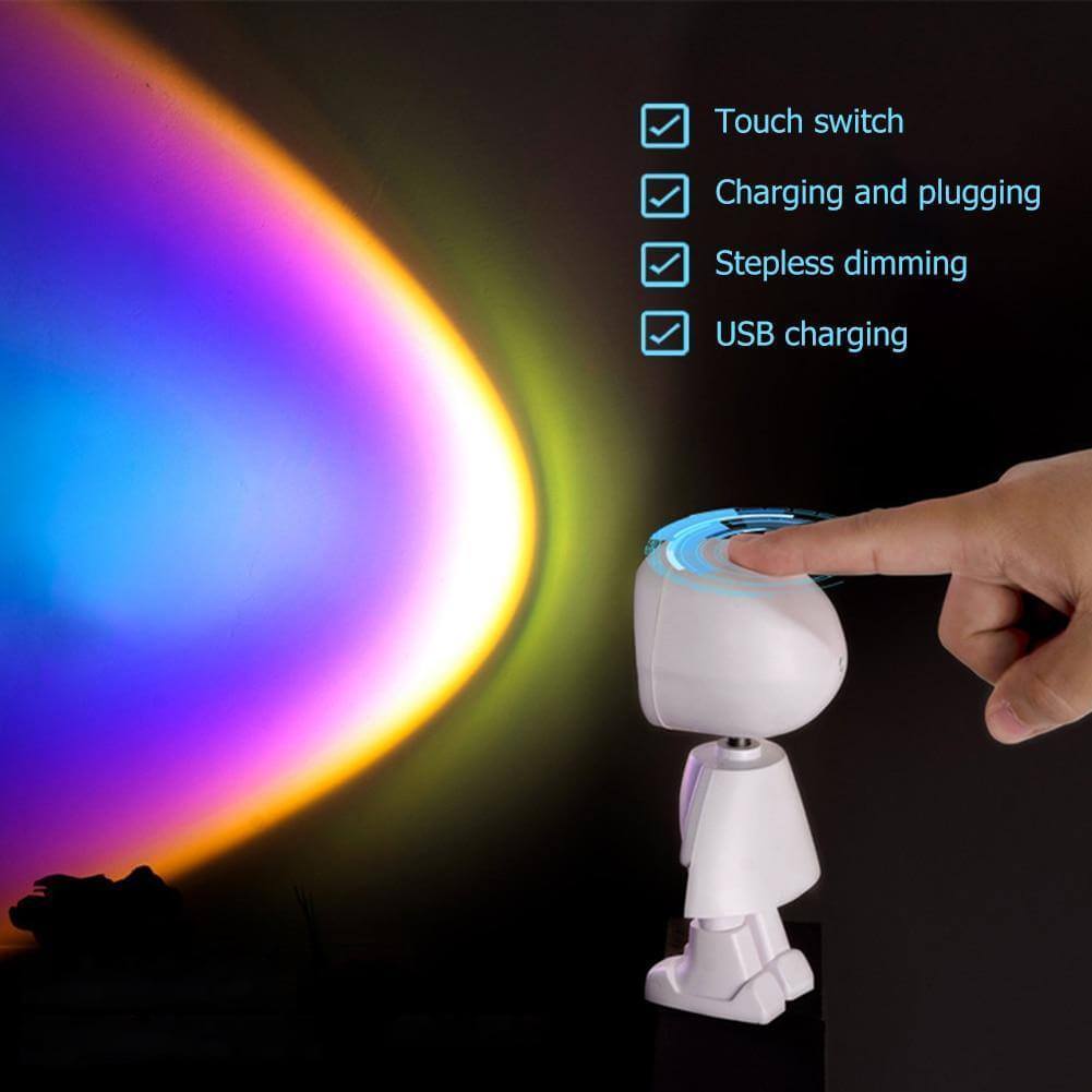 Skanto | Atmosfærisk Solnedgang Robot Lampe LED