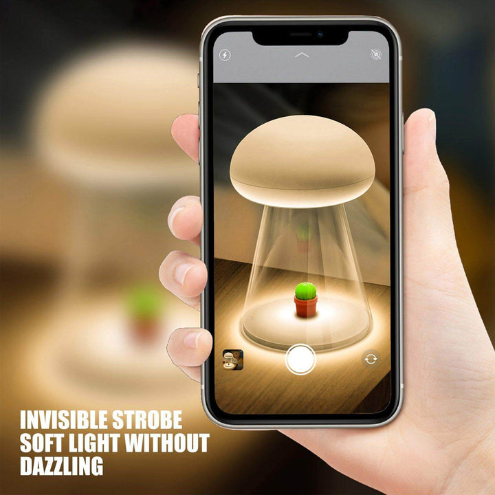 Skanto | Oppladbar Hvit Kaktus USB Sopp Nattlampe