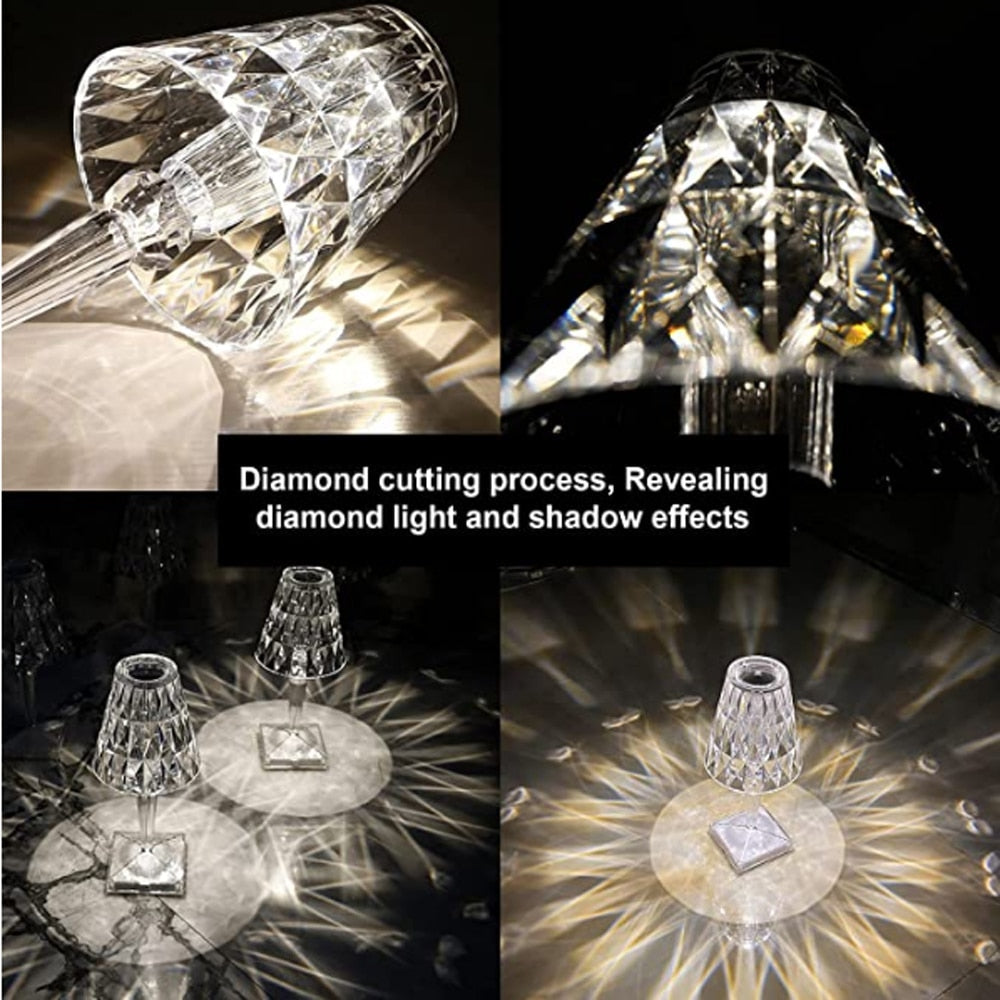 Diamond Akryl Bordlampe | Skanto