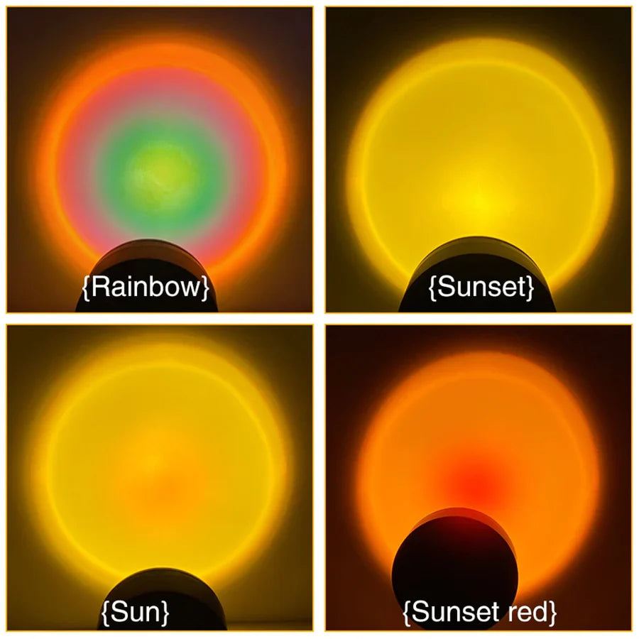 Sunset lampe med 4 farger - GlowSphere | Skanto