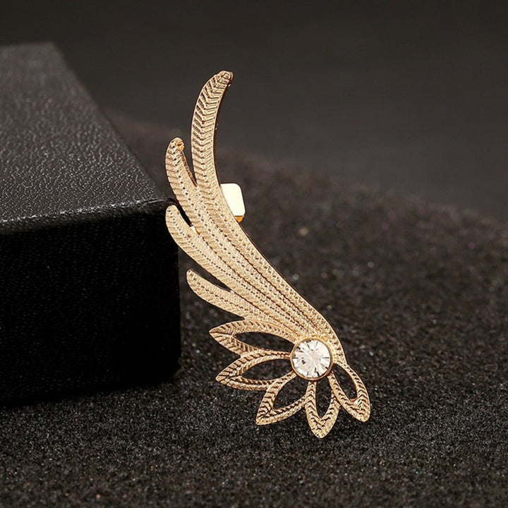 Skanto | Fashion Alloy Feather Øreklipp Clip on Øredobber