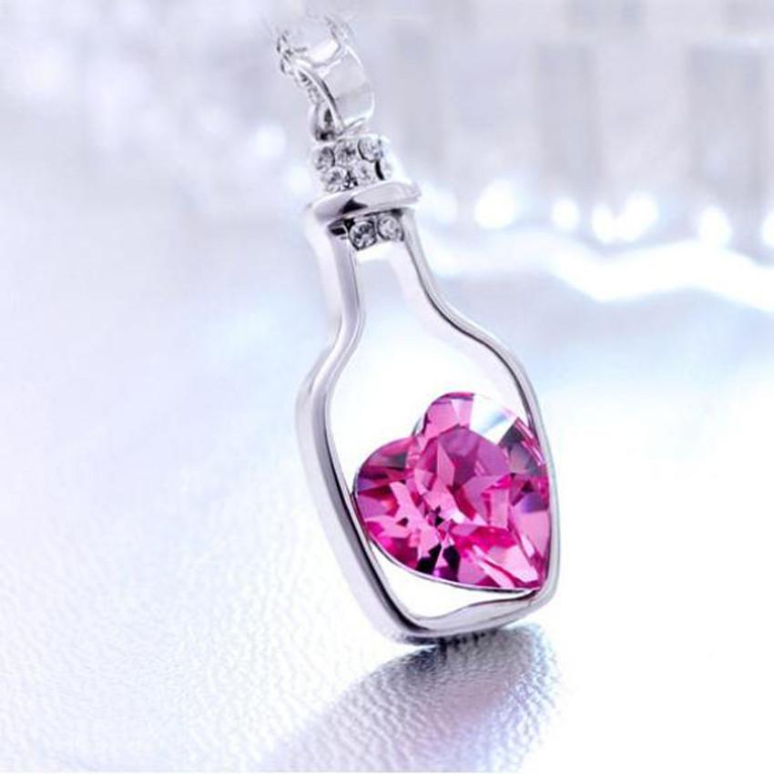 Love in a Bottle - Crystal Necklace | Skanto