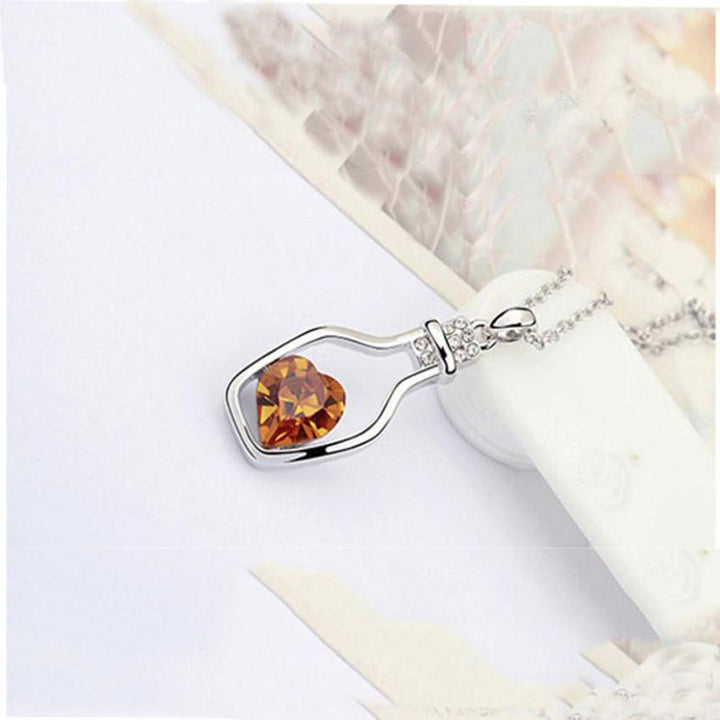 Love in a Bottle - Crystal Necklace | Skanto