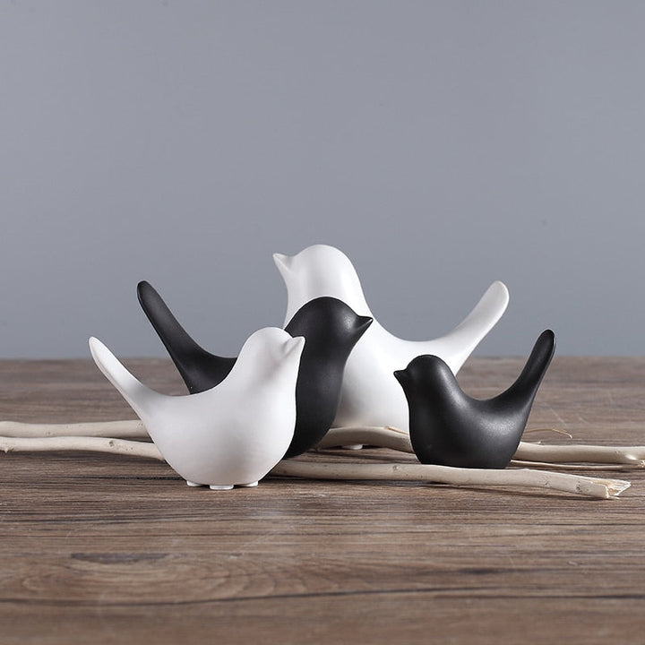 Nordic Creative Ceramic Bird Figurines | Skanto