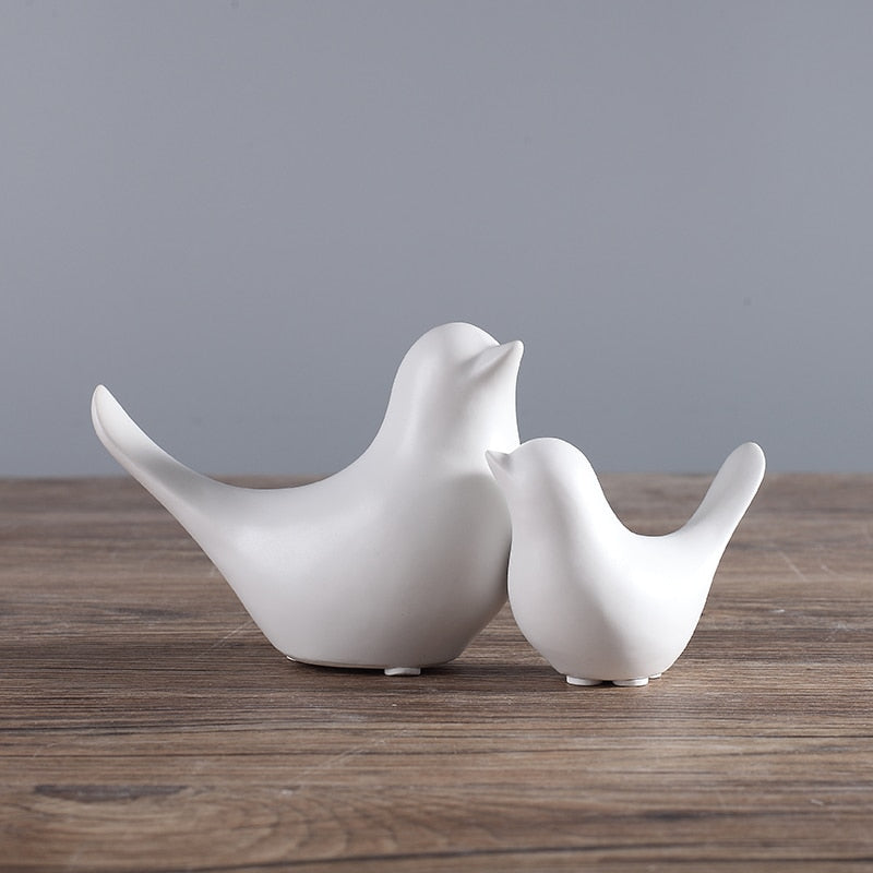 Nordic Creative Ceramic Bird Figurines | Skanto